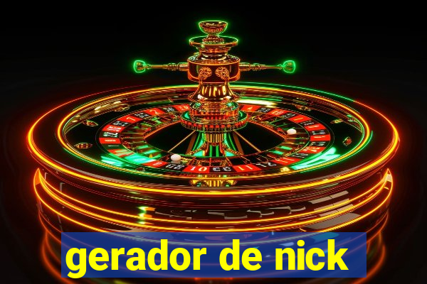 gerador de nick