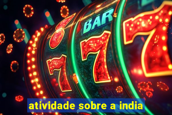 atividade sobre a india