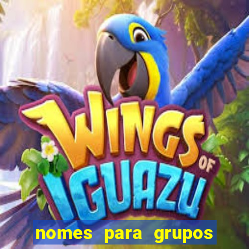 nomes para grupos de loteria no zap